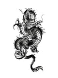 Fierce Asian Dragon Temporary Tattoo